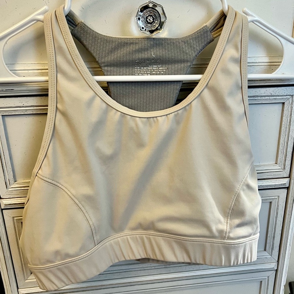 Lululemon Athletic Sports Bra Women's cream color Size Large